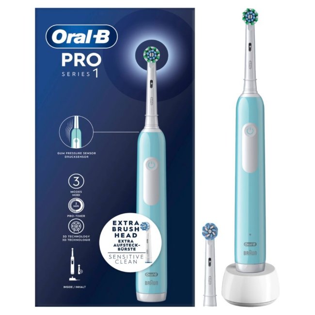 Электрическая зубная щетка Oral-B Pro Series 1 Blue с технологией Braun