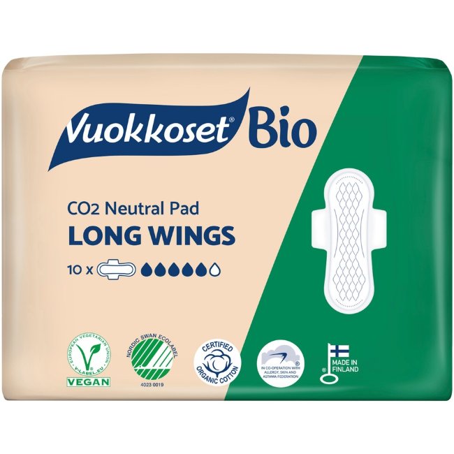 Прокладки Vuorroset Bio-Long-Wings 10 шт