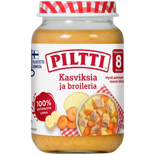 Piltti (курица,картофель,морковь) 200 гр
