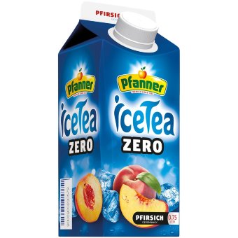 Холодный чай Pfanner Zero с персиком 0,75 л
