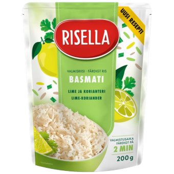 Готовый рис басмати с лаймом и кориандром Risella 200 гр