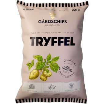 Картофельные чипсы с вкусом трюфеля Gardschips 150 гр