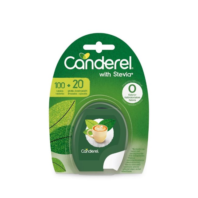 Подсластитель Canderel Stevia, таблетки, 120 шт