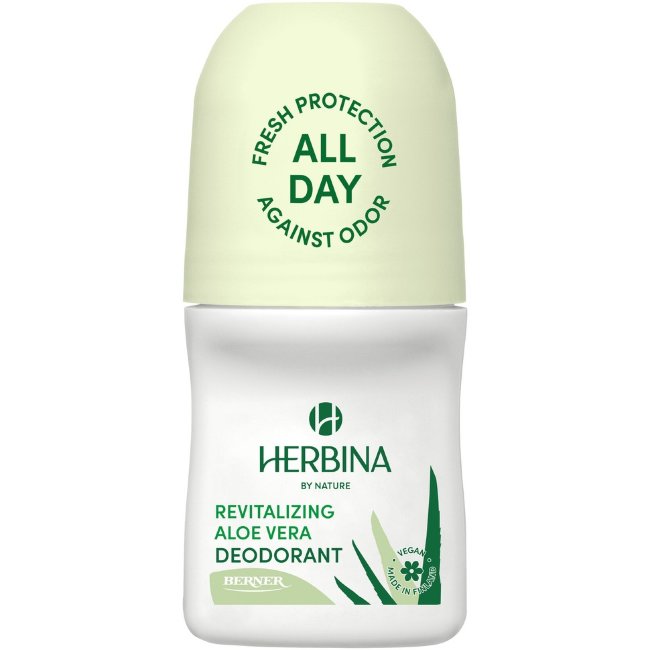 Дезодорант роликовый Herbina 50 мл с алоэ вера активизирующий