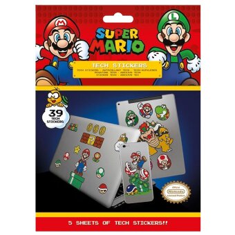 Технические наклейки Super Mario (Mushroom Kingdom)