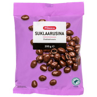 Изюм в шоколаде Pirkka 200 гр Изюм в шоколаде Pirkka 200 гр