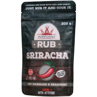 Приправа для мяса Poppamies Sriracha Rub 200 гр