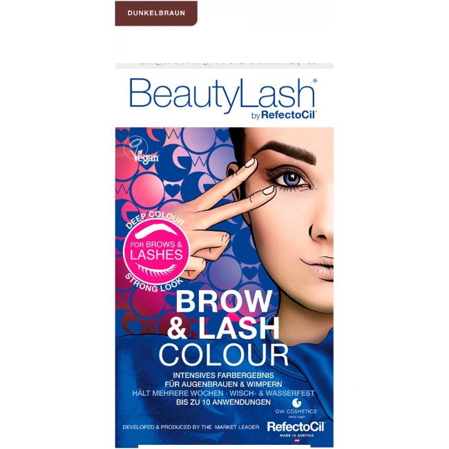 Краска для бровей и тушь для ресниц BeautyLash темно-коричневая