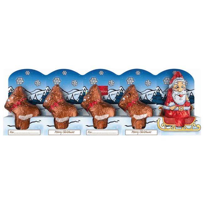 Шоколадные фигурки Favorina (Зайчики и Санта Клаус) 100 гр Шоколадные фигурки Favorina (Зайчики и Санта Клаус) 100 гр