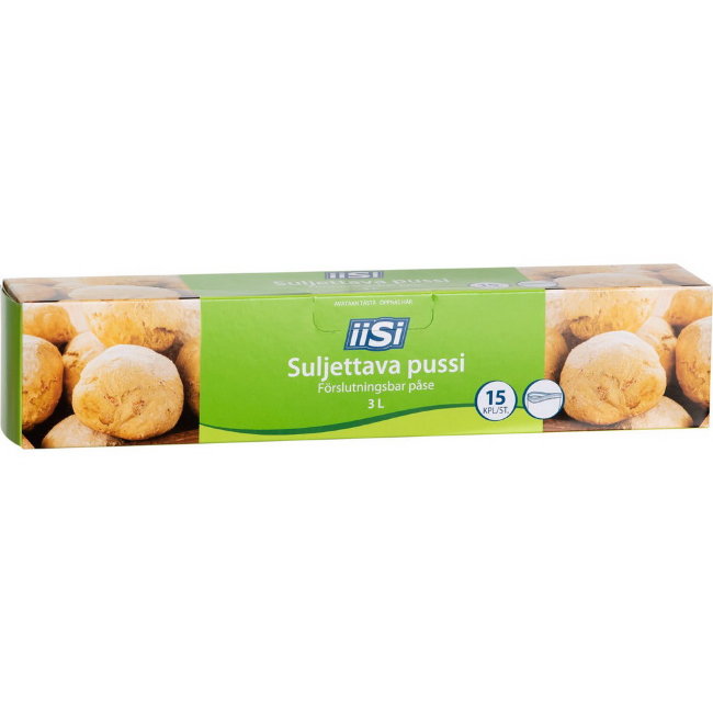 Пакеты для заморозки IISI (двойная застежка) 3л 15 шт