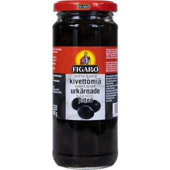 Оливки черные Figaro без косточек 340/160 гр