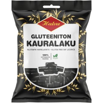 Лакричные овсяные конфеты Gluteeniton Kauralaku HALVA 200 гр без глютена