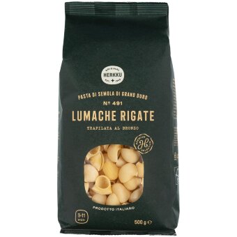 Макароны из твердых сортов пшеницы Lumache Rigate 500 гр