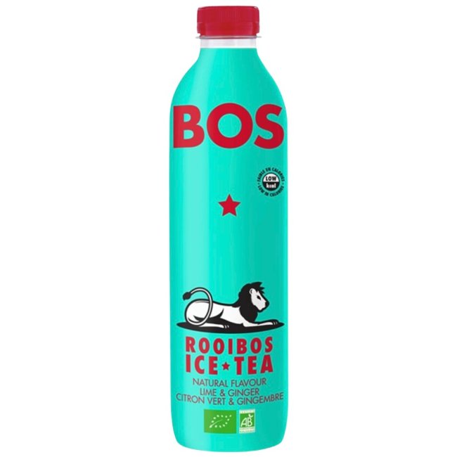 Органический холодный чай rooibos со вкусом лайма и имбиря BOS 1 л