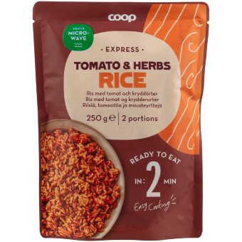 Готовый рис с томатом и пряными травами Coop 250 гр