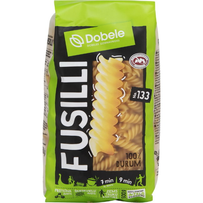Паста Физули Dobele Fusilli 500 гр