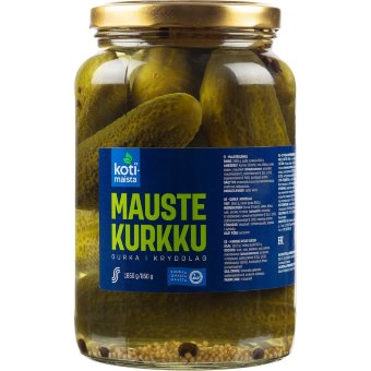 Целые огурцы Kotimaista 1650/850 гр в пряном маринаде