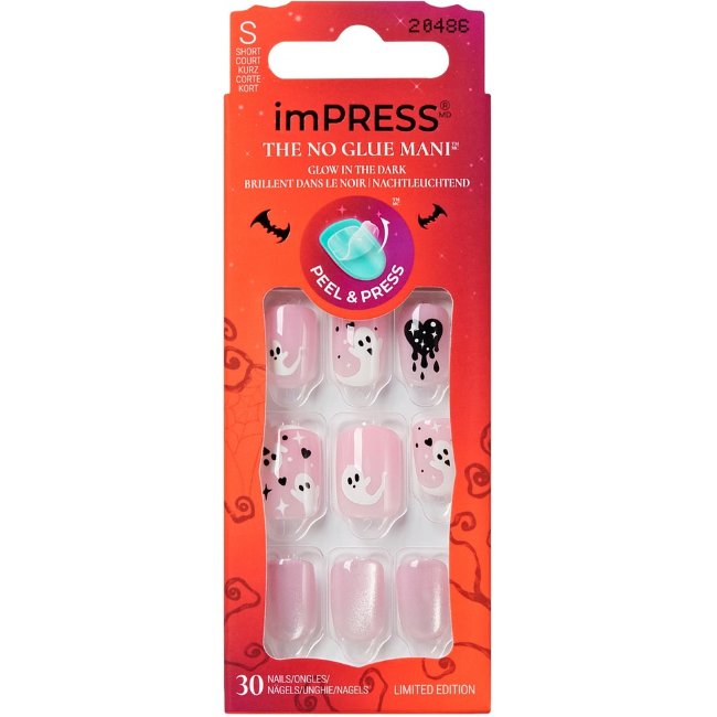 Накладные ногти Kiss imPress Halloween 2025 Cheeky 30 шт