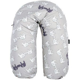 Подушка для кормления Emma Zacko серая слоник