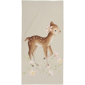 Детское банное полотенце Ciraf Bambi 70x140 см бежевое
