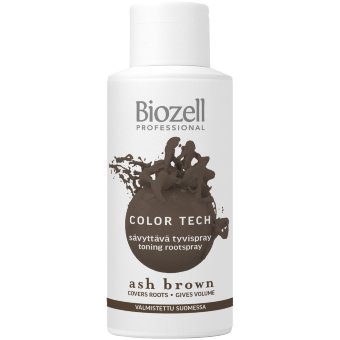 Оттеночный спрей для корней Biozell Color Tech пепельно-коричневый 100 мл