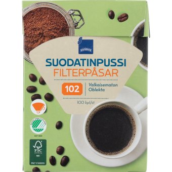 Фильтры для кофеварок Rainbow №102 100 шт