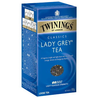 Листовой чай Twinings лимон, апельсин, василек 200 гр lady grey