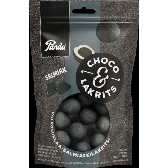 Шоколадные конфеты с соленой лакрицей и салмиакки Panda Choco Lakrits 120 гр