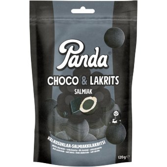 Шоколадные конфеты с соленой лакрицей и салмиакки Panda Choco Lakrits 120 гр