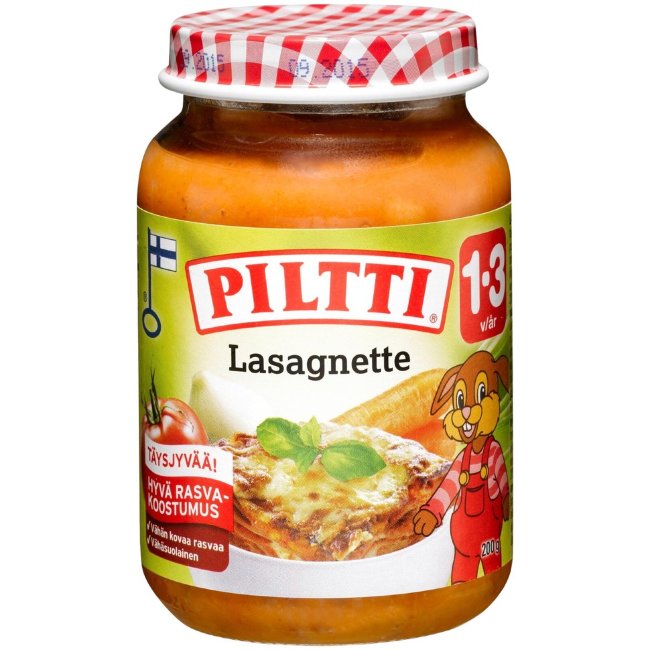 Piltti лазанья, 1-3 года 190 гр
