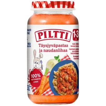 Piltti ( макароны с говядиной)  1-3 года 250 гр