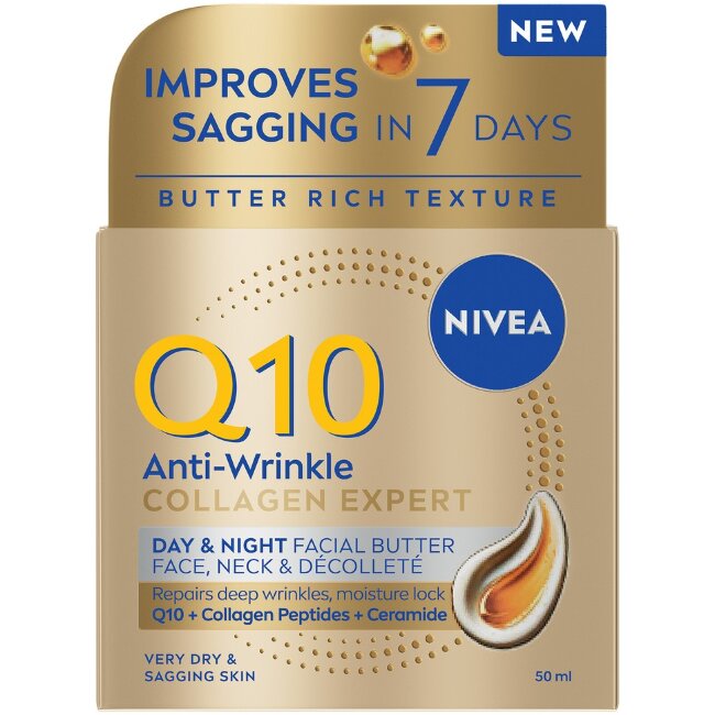 Крем для лица NIVEA Q10 Anti-Wrinkle Collagen Expert Day & Night 50 мл