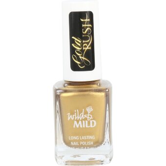 Лак для ногтей Wild&Mild Gold Rush GR04 с золотыми хлопьями 12 мл
