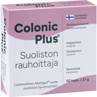 Colonic plus успокоитель кишечника Suoliston rauhoittaja 60 капсул Hankintatukku