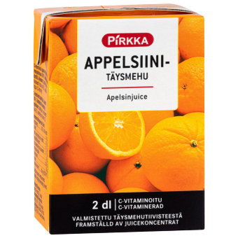 Сок апельсиновый Pirkka 200 мл