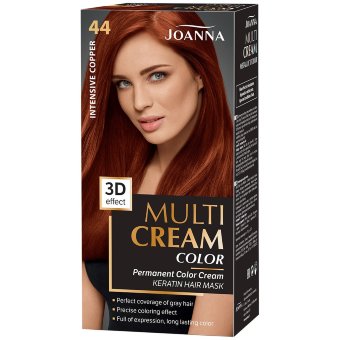 Интенсивный крем-краска для волос Joanna Multi Cream оттенок медный 44