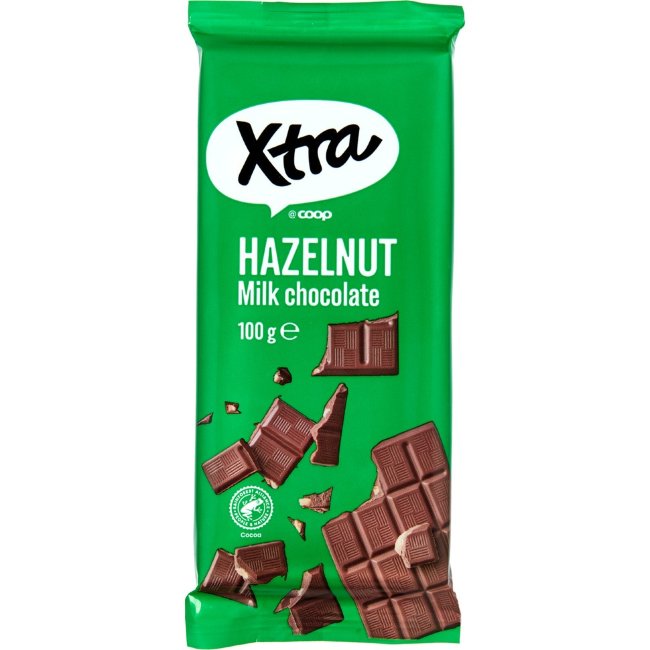 Молочный шоколад с орехами X-tra 100 гр