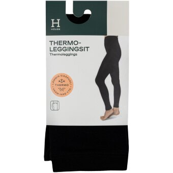 Термолеггинсы для женщин House черные L/XL