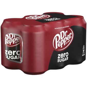 Мультиупаковка (6 шт) безалкогольного напитка Dr Pepper Zero 0,33 л