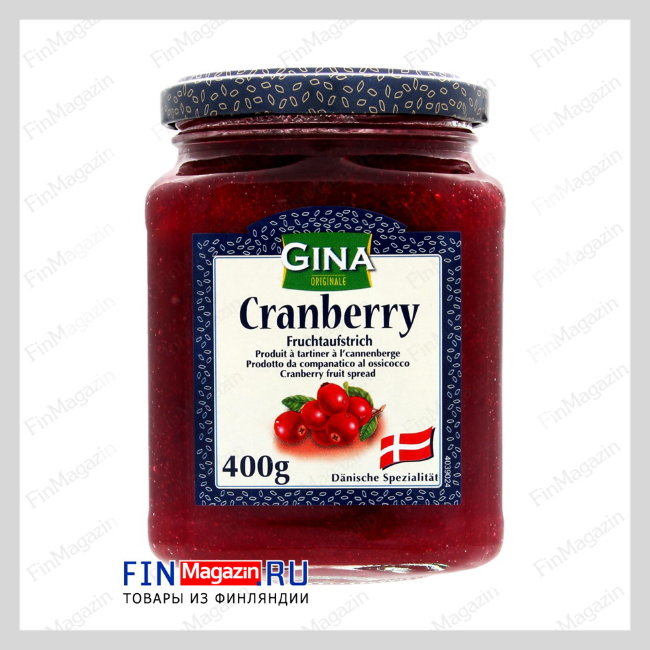 Варенье из клюквы Gina Fruchtaufstrich Cranberry 400 гр