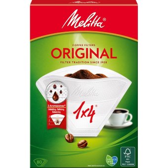 Фильтры для кофеварки Melitta отбеленные 1x4/80 оригинал