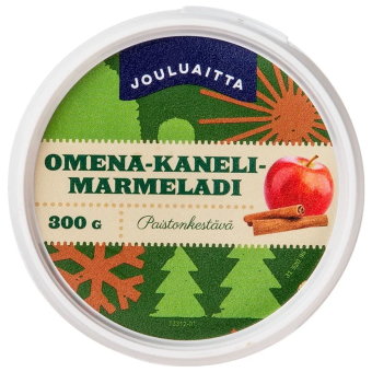 Термостойкий рождественский мармелад Jouluaitta (яблоко и корица) 300 гр