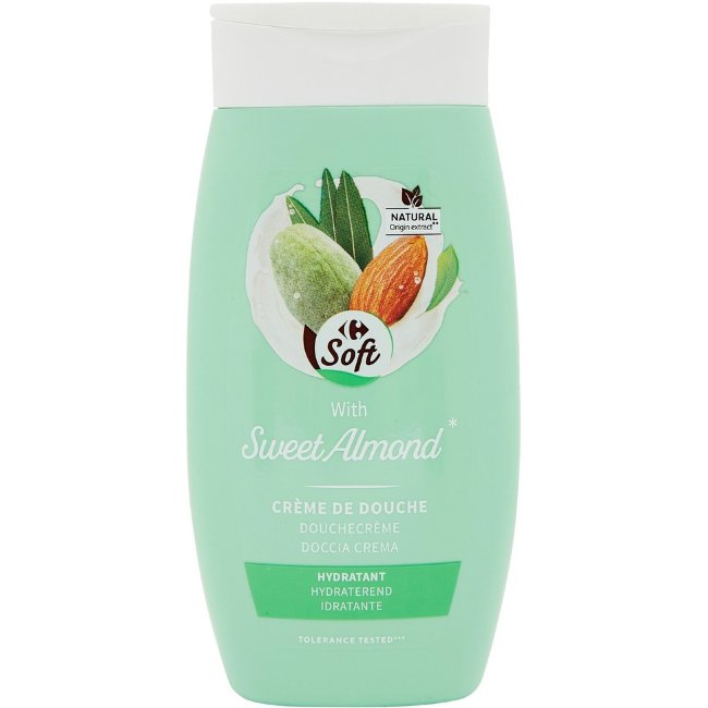 Мягкое мыло для душа Carrefour Soft Sweet Almond 250 мл