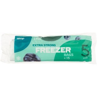 Пакеты для заморозки (усиленные) Coop 40х26см 5л 15шт
