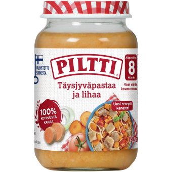 Piltti макароны с мясом с 8 мес. 200 гр Piltti макароны с мясом с 8 мес. 200 гр