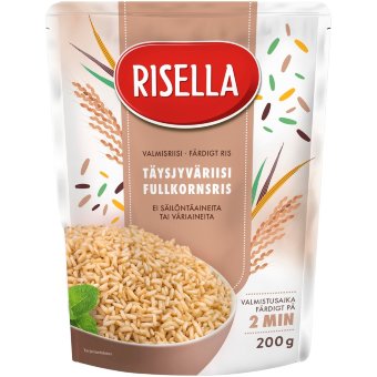 Готовый цельнозерновой рис Risella 200 гр