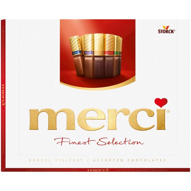 Ассорти шоколада Merci 8 вариантов 250 гр