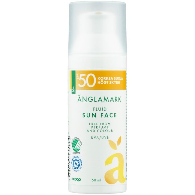 Солнцезащитный флюид для лица Änglamark Sun SPF50 50 мл