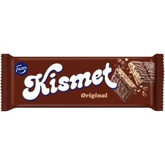 Шоколадно-вафельный батончик Kismet с нугой 55 гр Шоколадно-вафельный батончик Kismet с нугой 55 гр