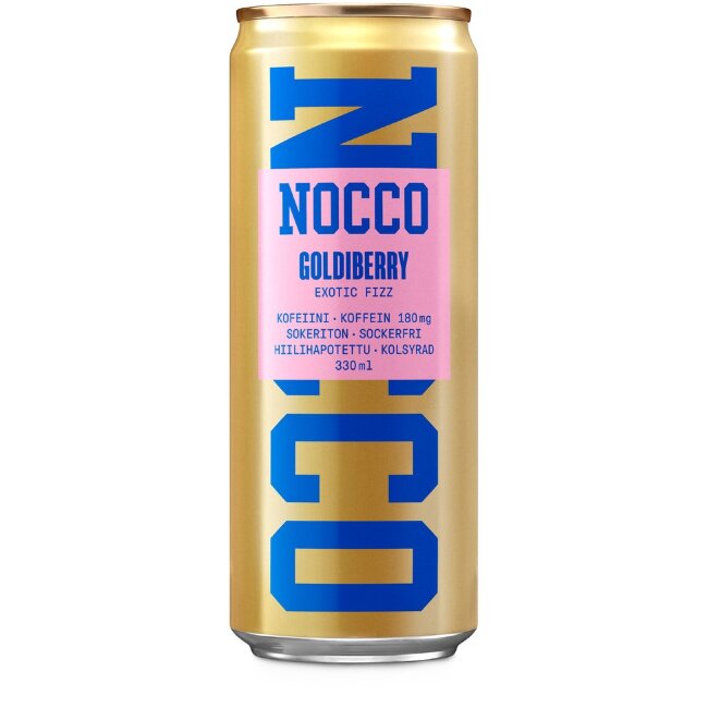 Газированный энергетический напиток NOCCO BCAA Goldiberry с аминокислотами, кофеином и витаминами 330 мл